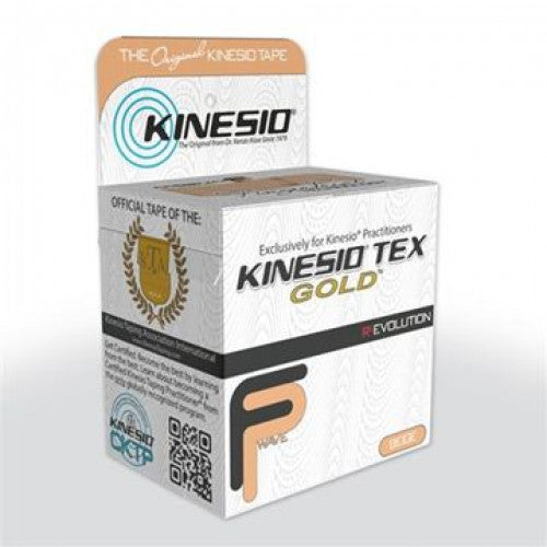 Kinesio-Tex Gold Tape FP Single Roll - 2" x 16.4' Beige Color (2 Rolls)