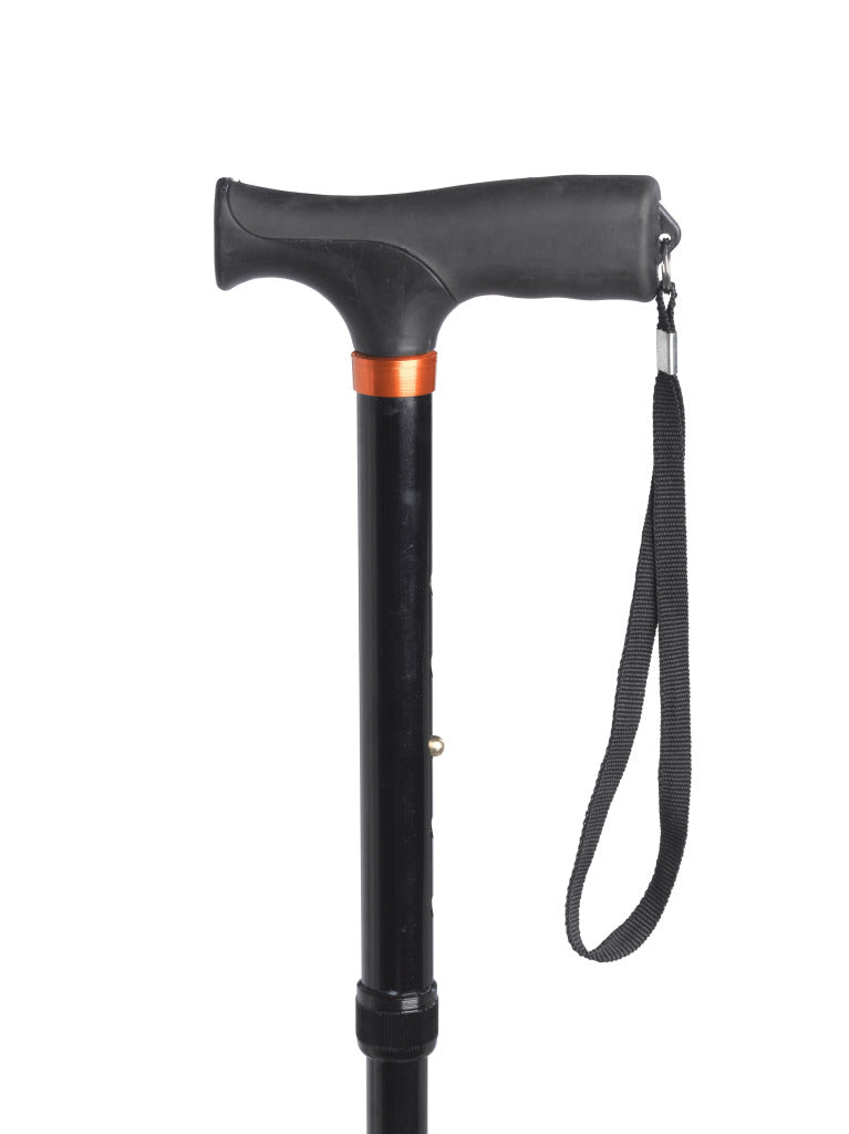 Aluminum Folding Cane, Soft Handle - SpaSupply