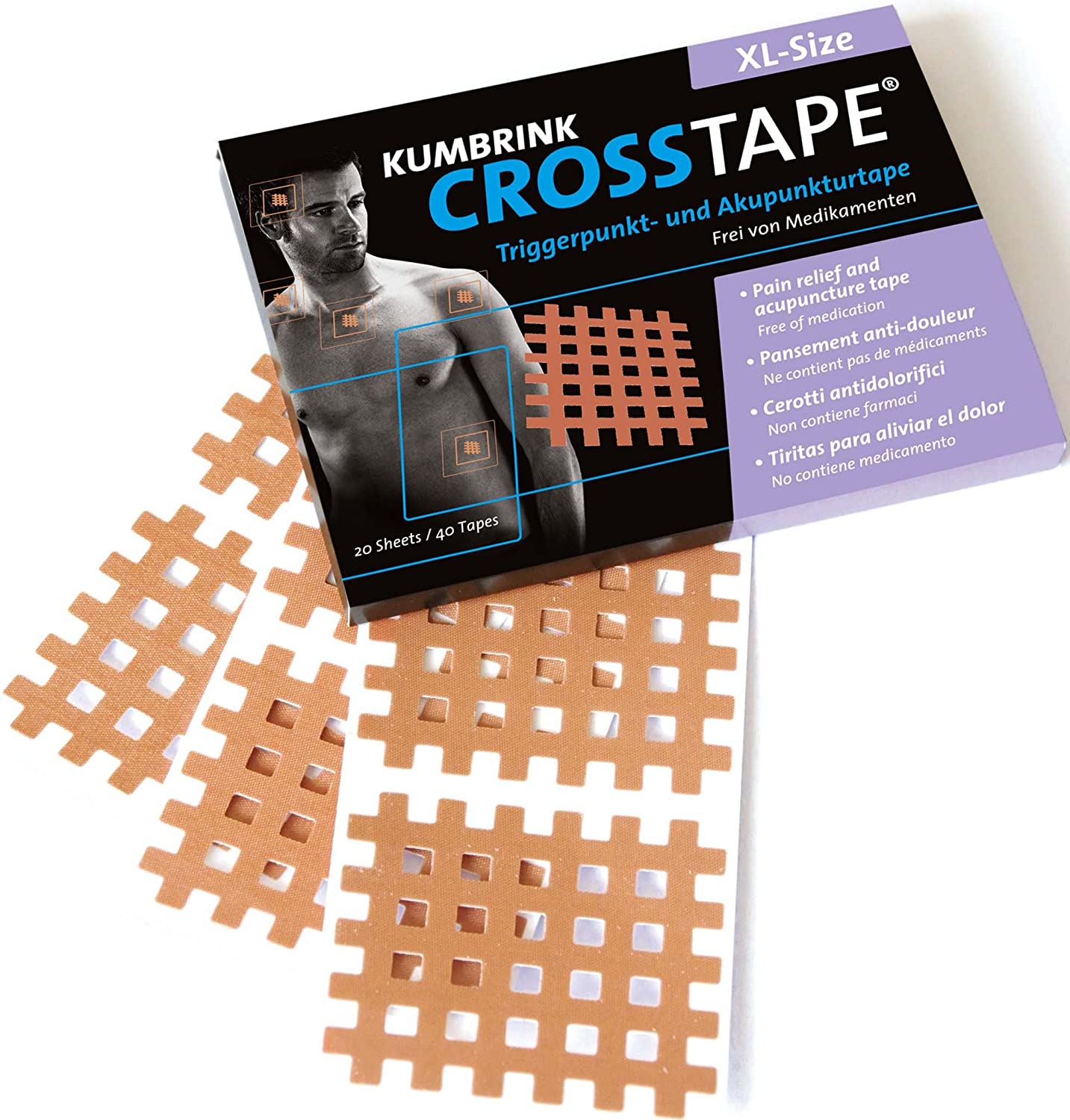 Cross-Tape Pain Bandages
