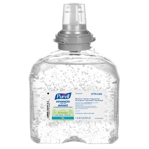 Purell TFX Advanced Gel Hand Sanitizer Refill, 70% Alcohol Content Code 5770-04-CAN 1200 ml (Case of 4)