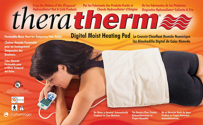 1031 Theratherm Digital Moist Heating Pad Medium 14"x14" - SpaSupply