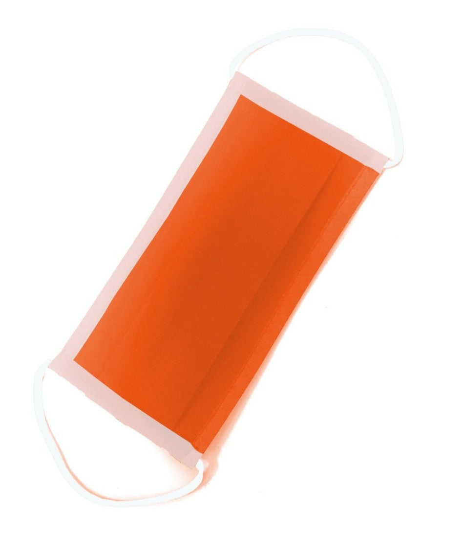 Reusable/Washable Fabric Face Mask Orange (2 Pack)