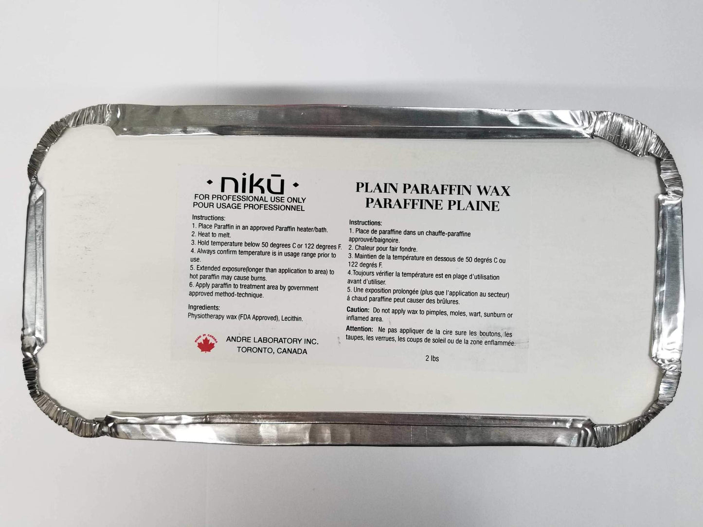 Niku Paraffin Wax Unscented (6 lbs.) Made in Canada