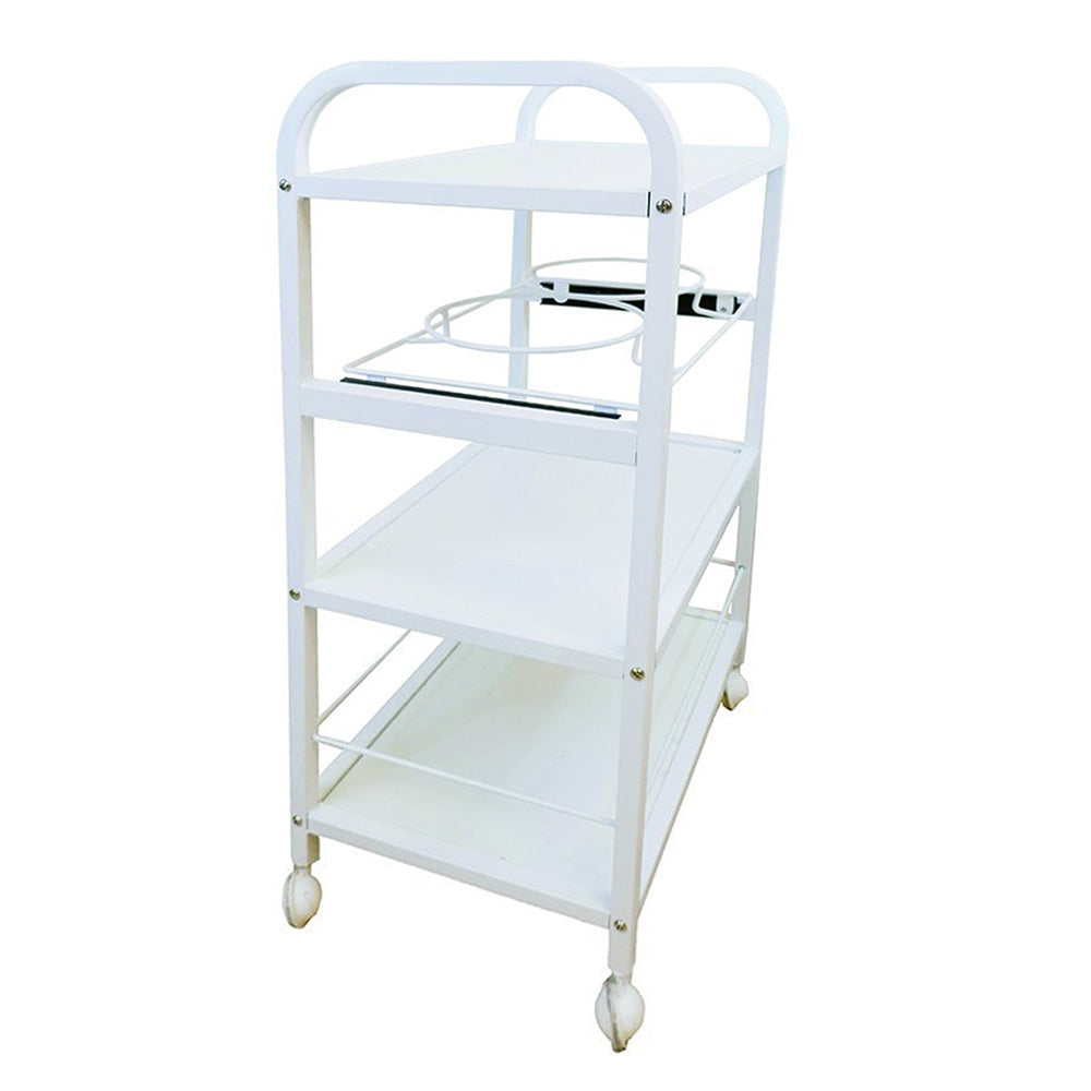 Spa Trolley Cart Four Shelves w/ Two Facial Bowls - SpaSupply