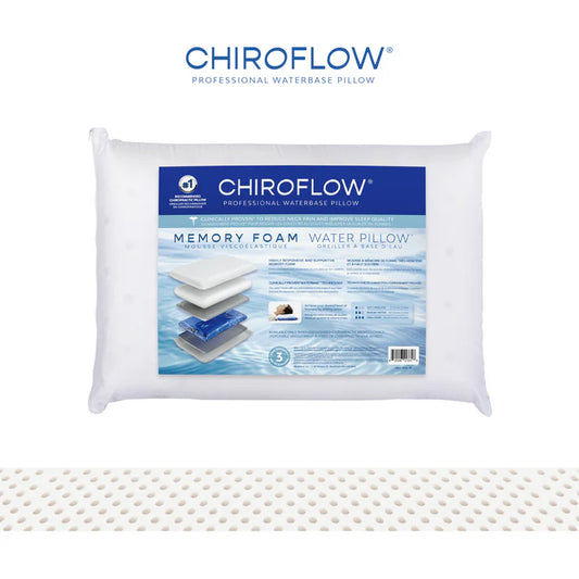 Chiroflow Waterbase Pillow with Memory Foam