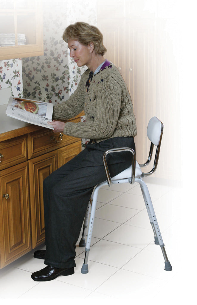 Drive Medical All-Purpose Stool with Adjustable Arms - SpaSupply