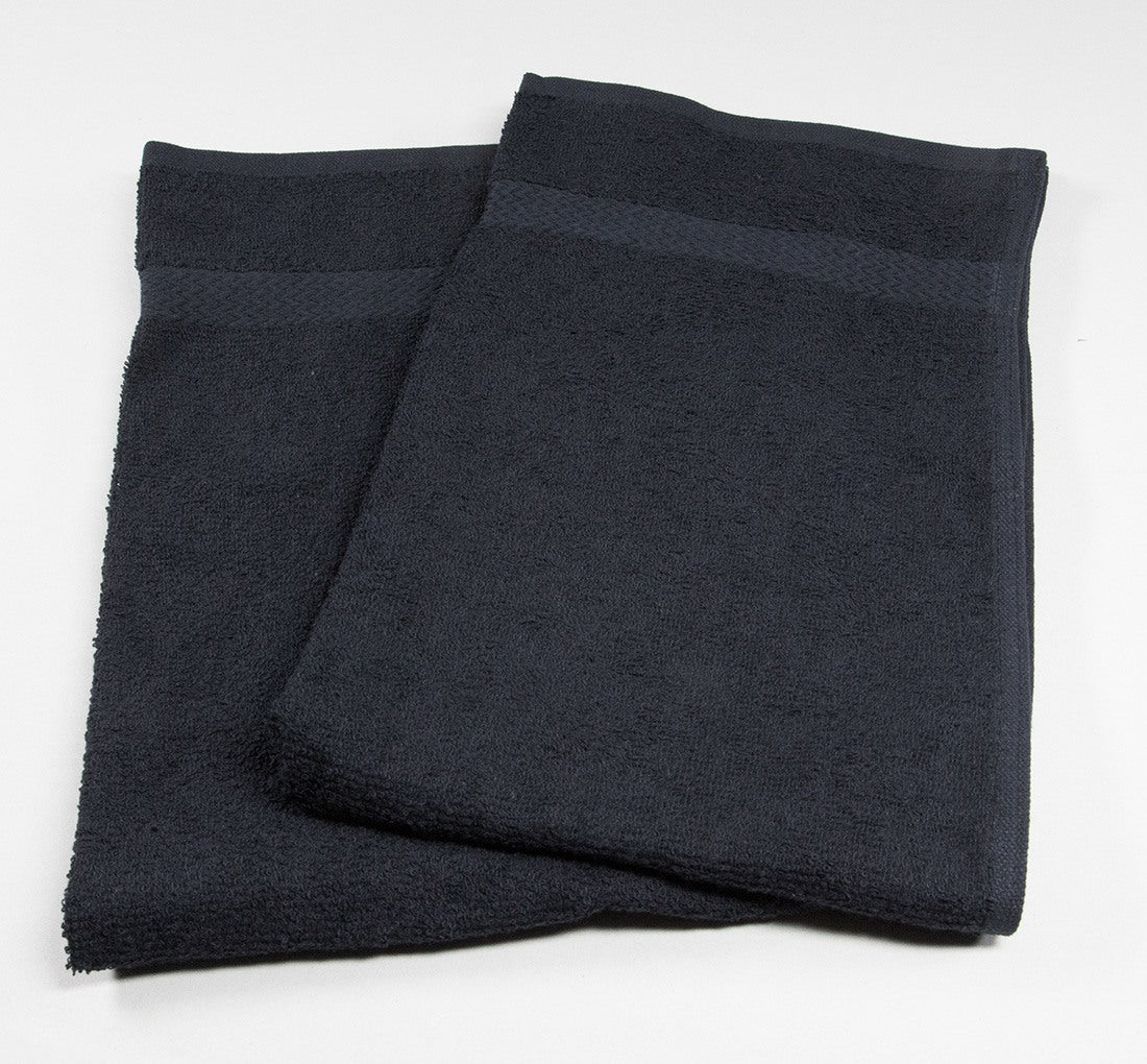Black Towels 26" x 52" 100% Cotton (6 Pack)