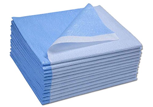 Disposable Drape Stretcher Sheets Tissue/Poly 40"x72" Blue 50/Case