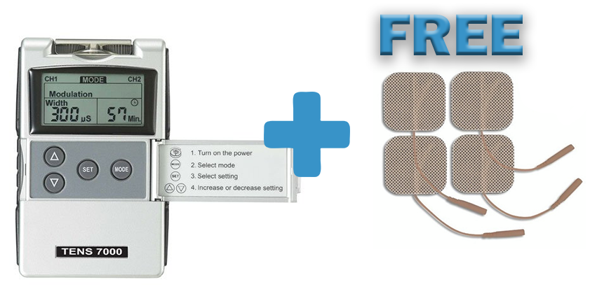 TENS 7000 + 1 Pack FREE Electrodes - SpaSupply
