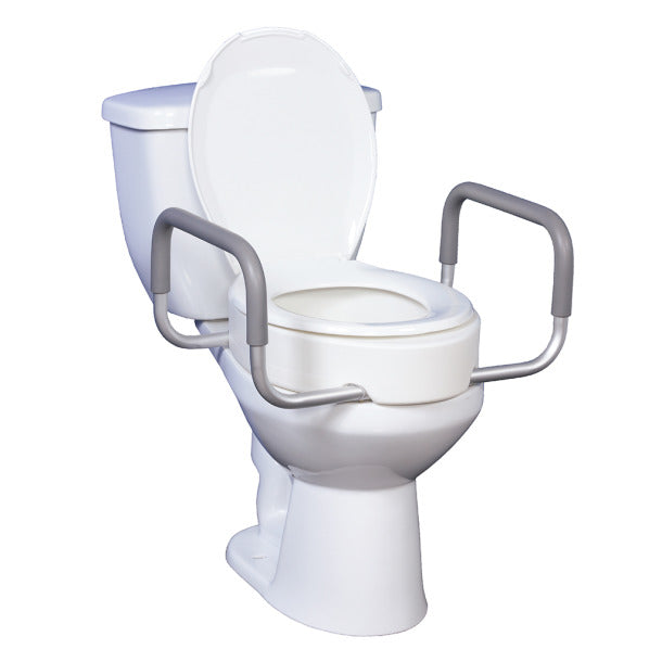 Premium Raised Standard Toilet Seat with Removable Arms