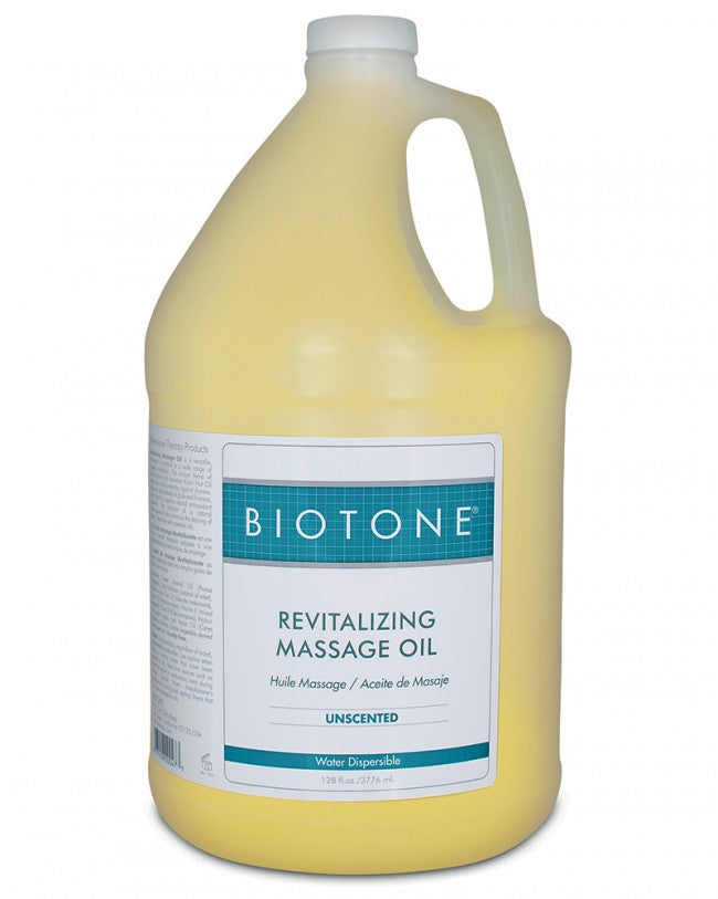 Biotone Revitalizing Massage Oil Unscented 1 Gallon - SpaSupply
