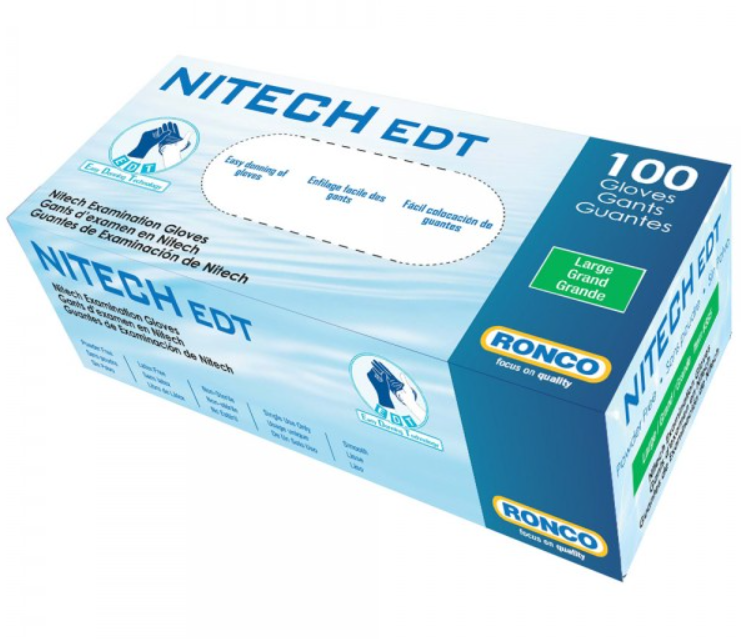 NITECH EDT Nitech Examination Gloves Powder-Free (1000/case)