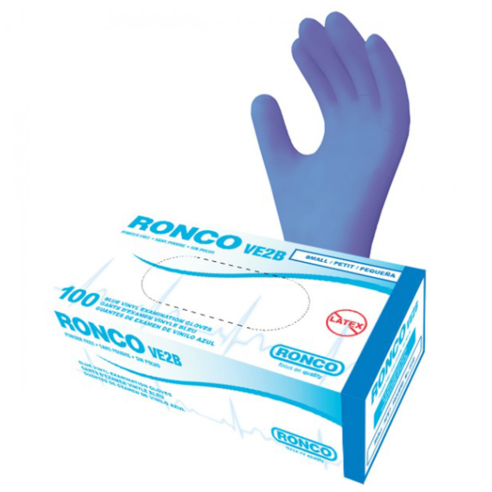 RONCO VE2B Vinyl Examination Glove (1000/case)