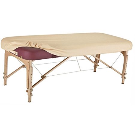 Ultra-Durable Fitted PU Beige Vinyl Cover for Massage Table