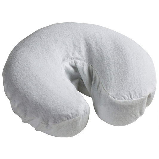 Cotton Flannel Fitted Face Rest Covers White (3 Pack) - SpaSupply