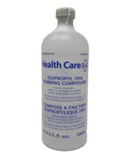 Healthcare Plus Isopropyl 70% Alcohol 500 mL (12 Bottles)