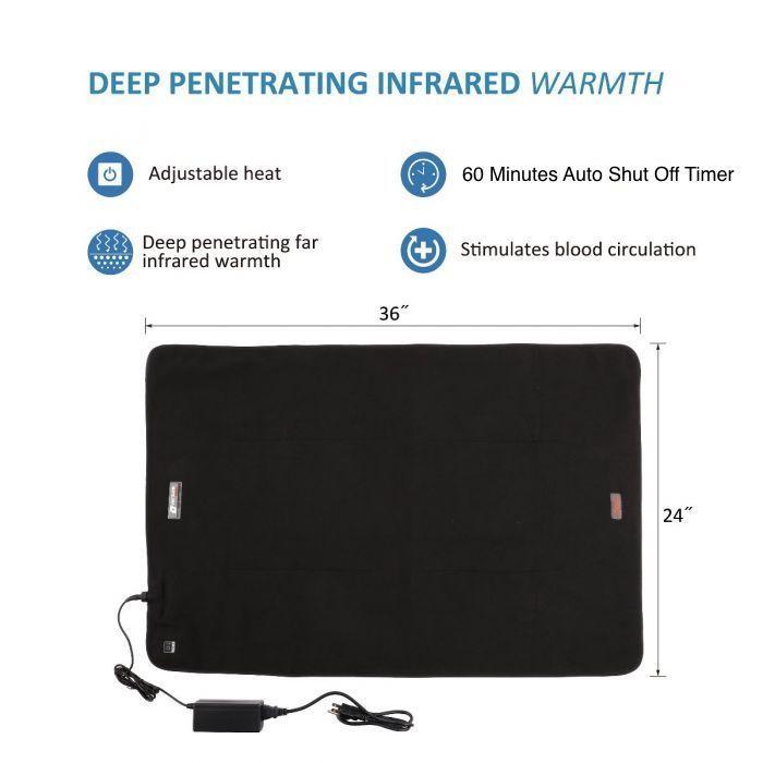 Venture Heat Deluxe Infrared Heated Therapeutic Pad 24" X 36"