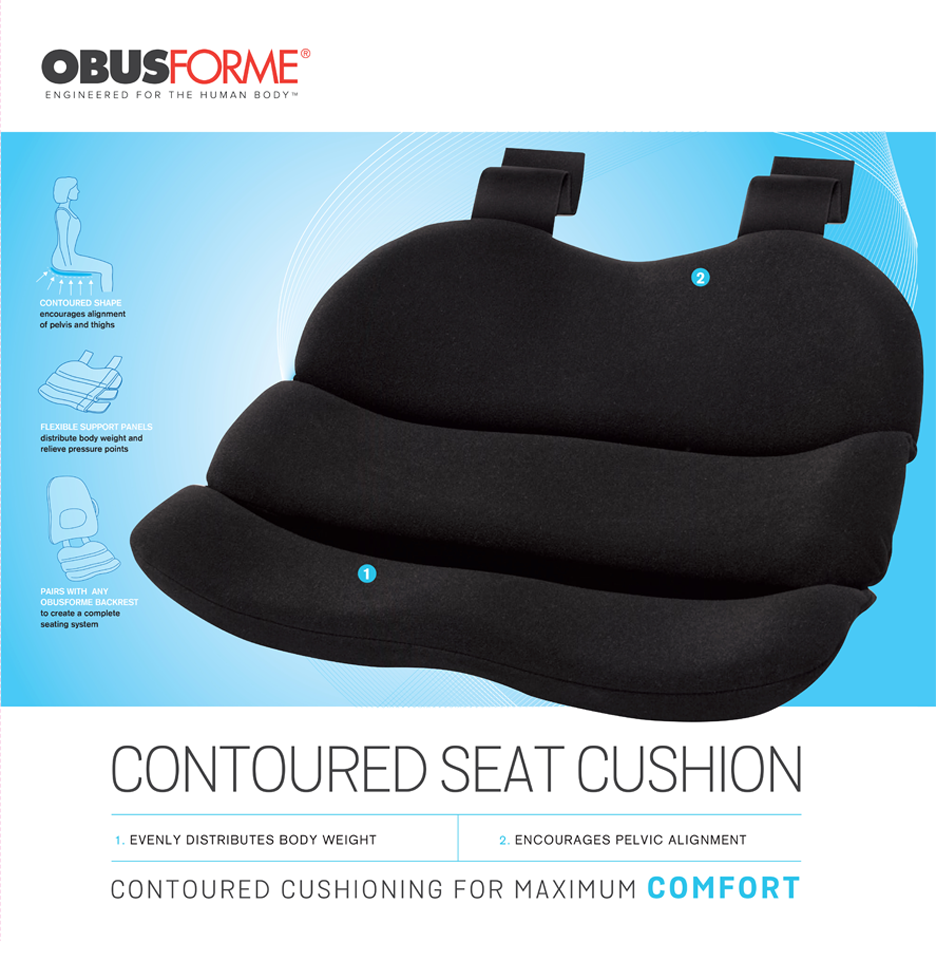 ObusForme 2-in-1 Lowback Backrest Support – SpaSupply